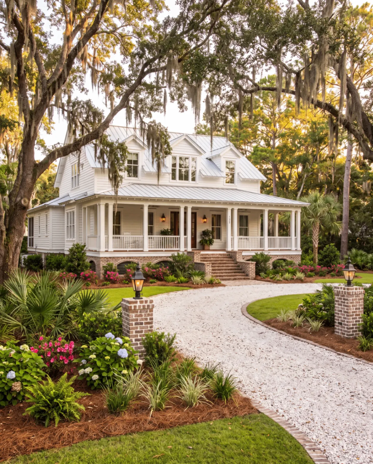 Lowcountry garden project — before and after